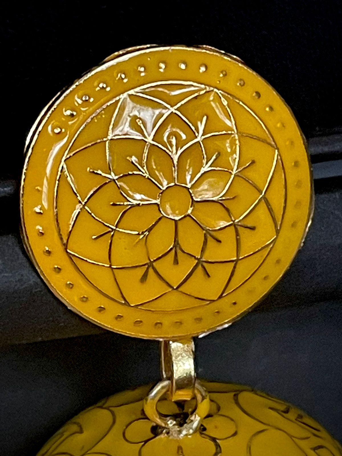 Meenakari Plain Colour Top Jhumki Earring