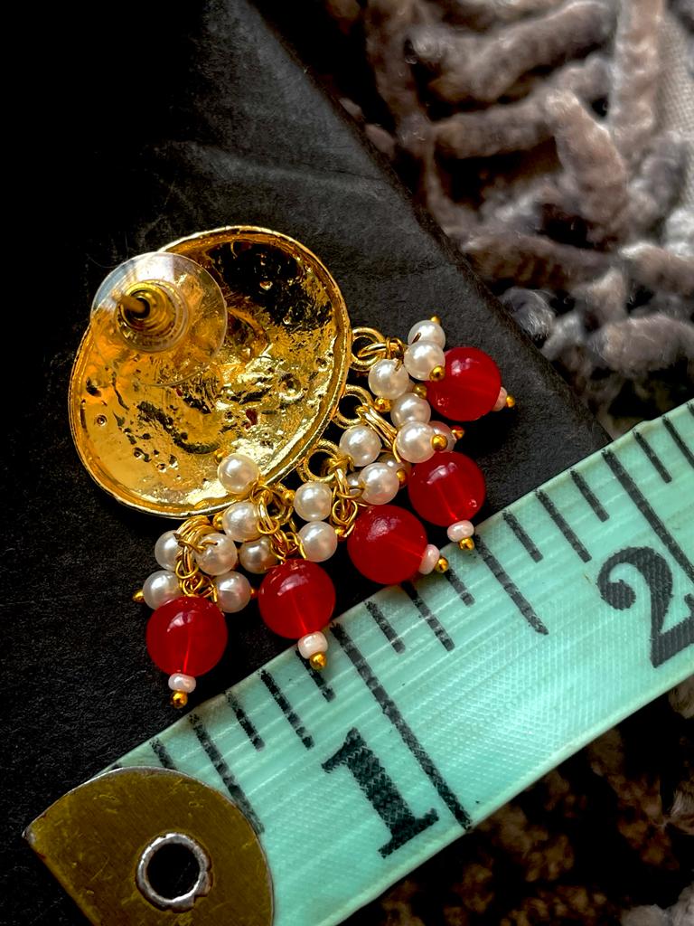 Meenakari Elephant Print Stud Earring