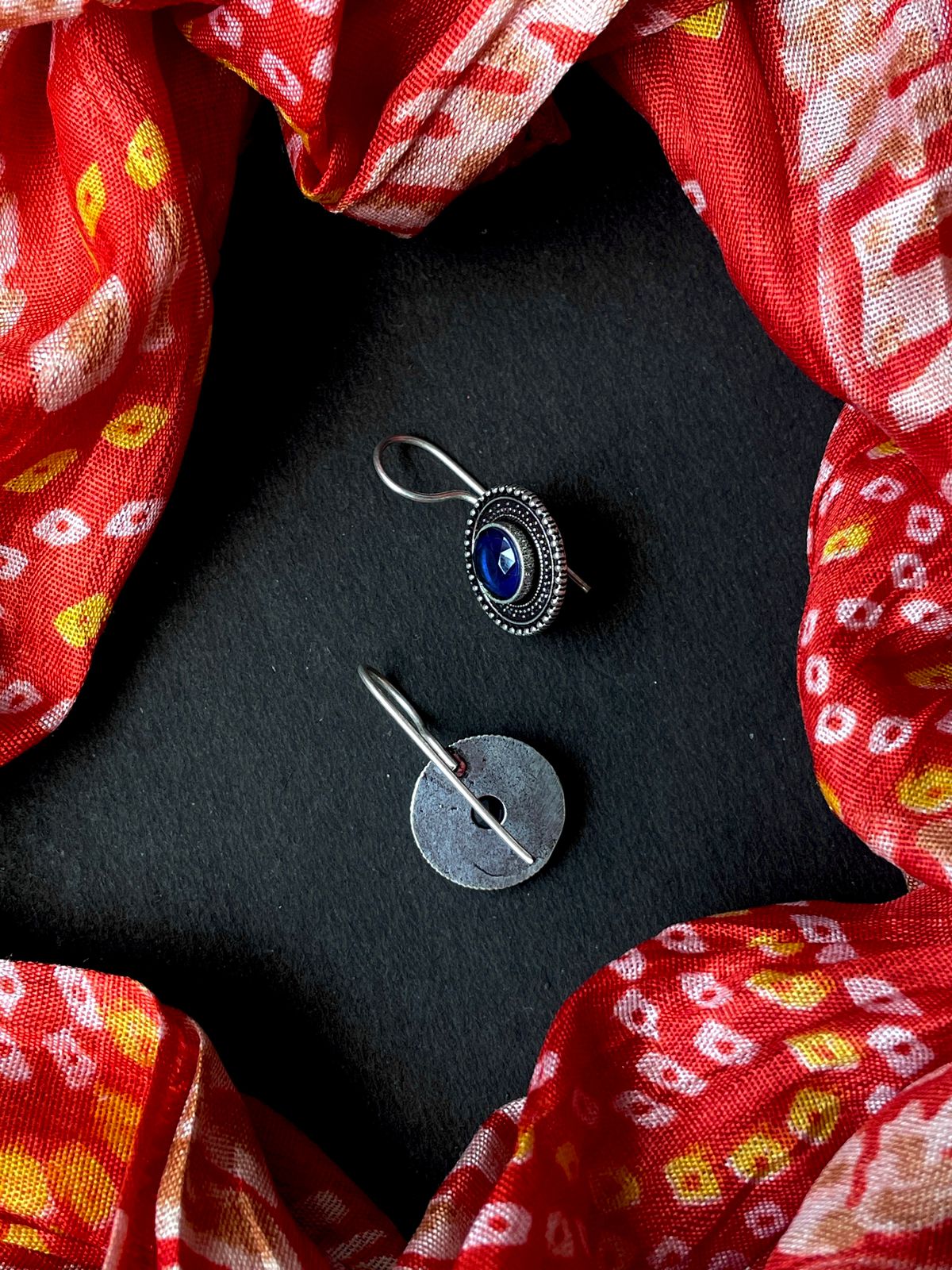 Monalisa Stone Oxidized Earring