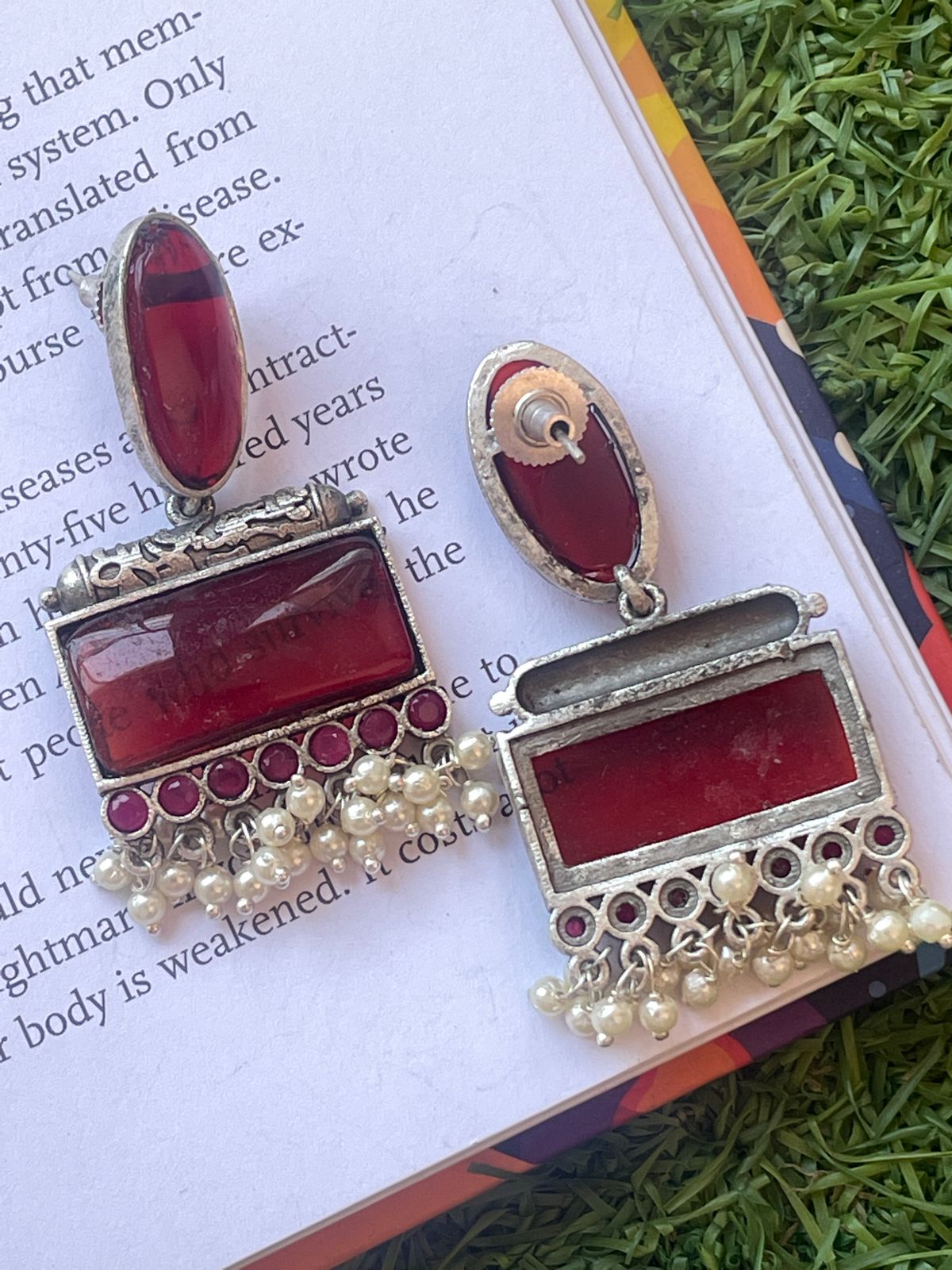 Big Monalisa Stone Party Wear Earring