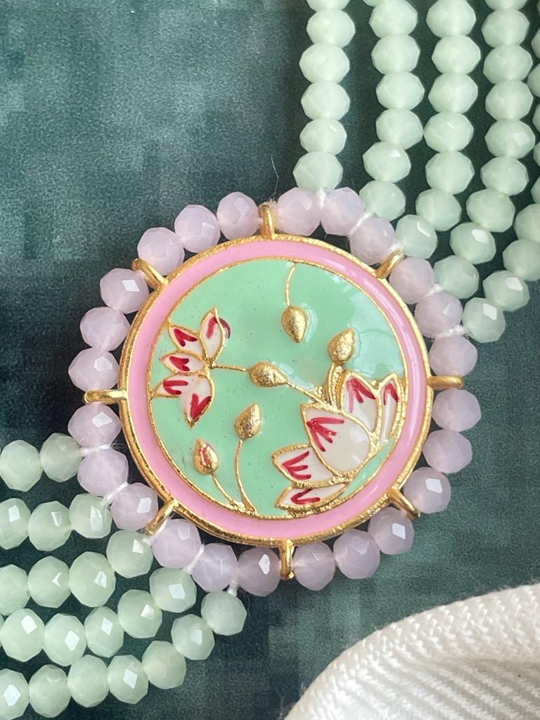 Meenakari Choker with Earring set