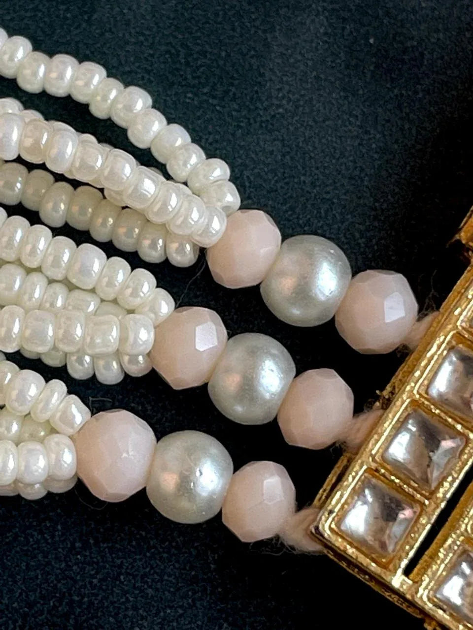 Kundan Pearl Necklace with Earring set