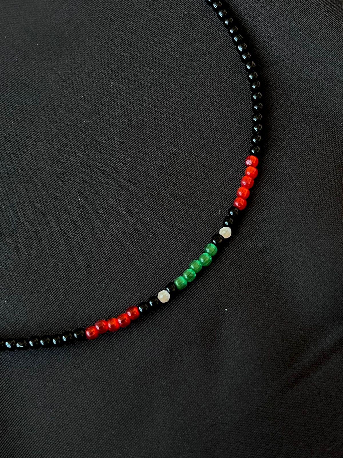 Colourful Beaded 92.5 Silver Anklet