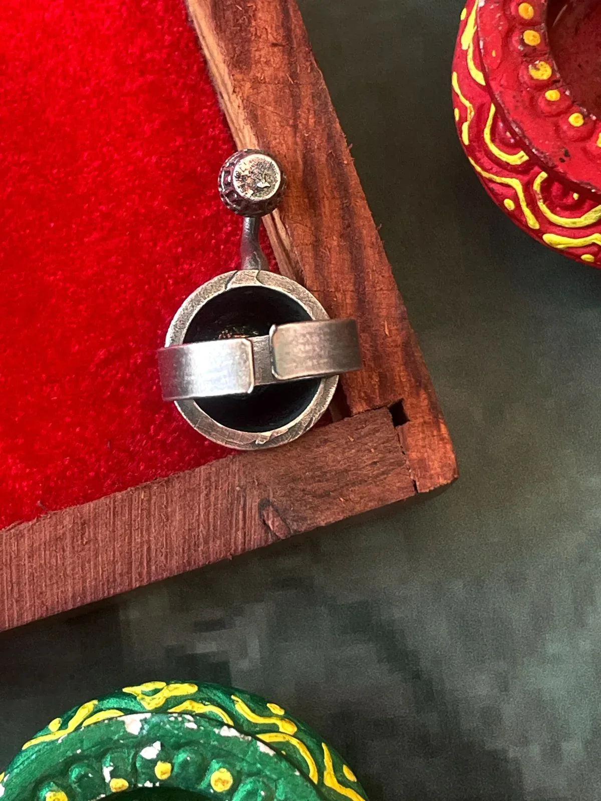 Tea Kettle Oxidized Ring