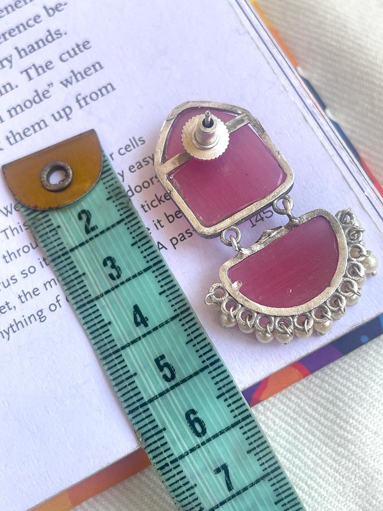 Big Monalisa Stone Party Wear Earring