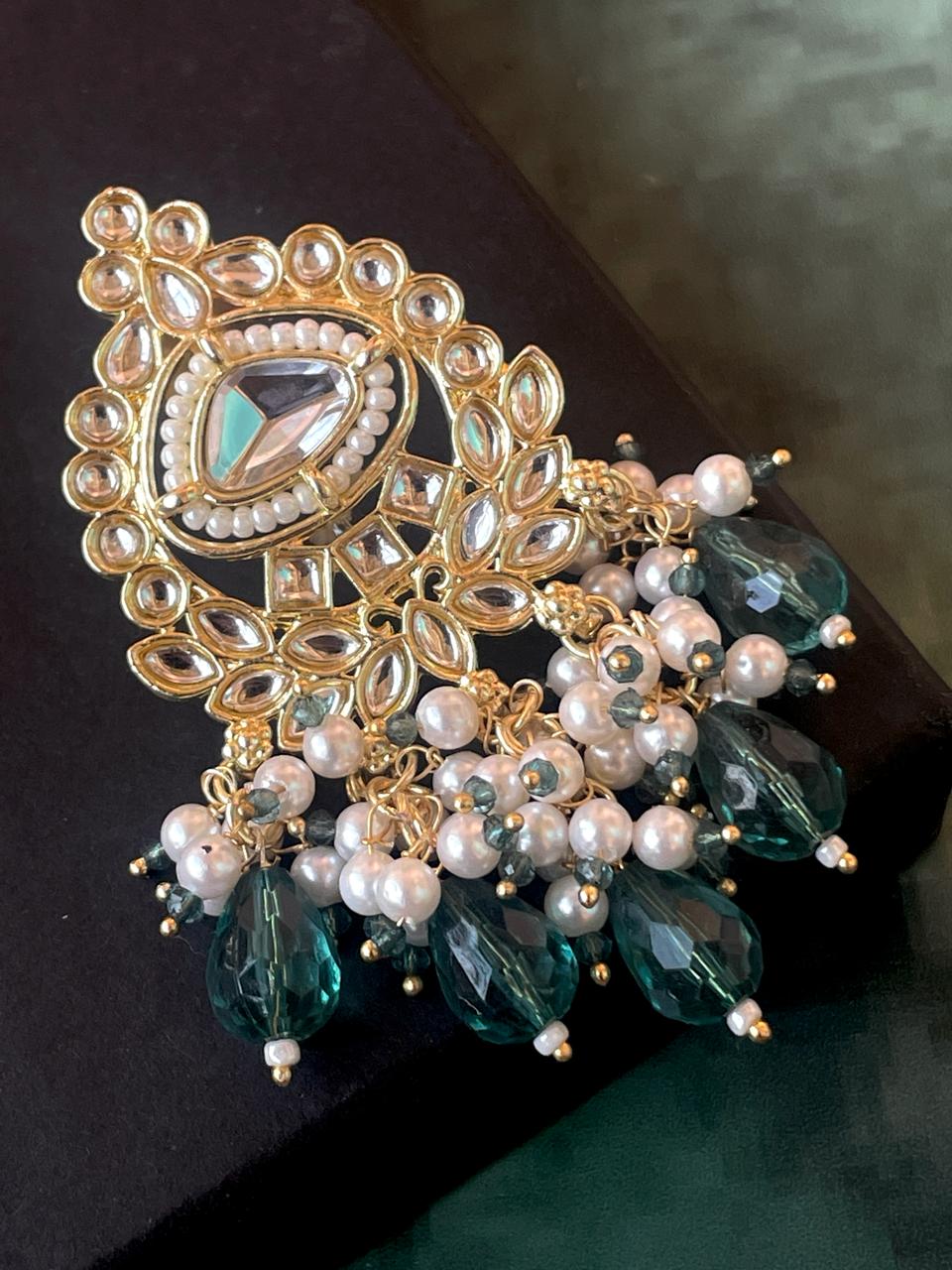 Kundan Pearl Ethnic Party wear Earring