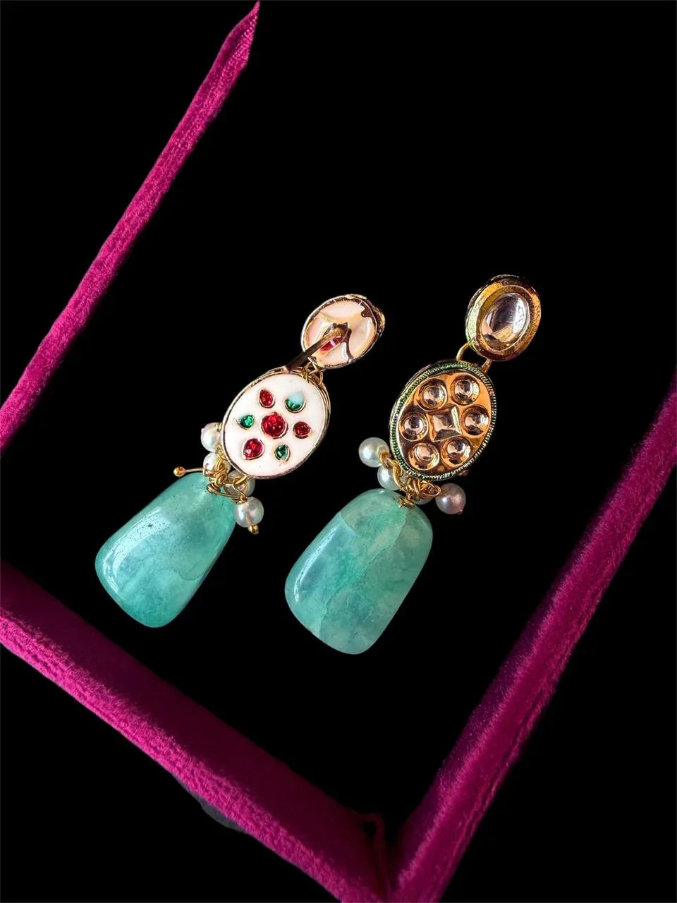 Kundan with Stone Choker Necklace with Earring set