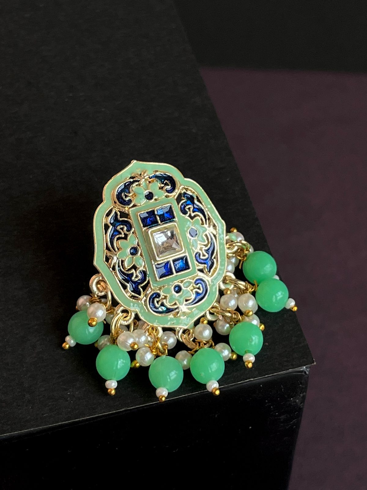 Traditional Meenakari Stud Earring