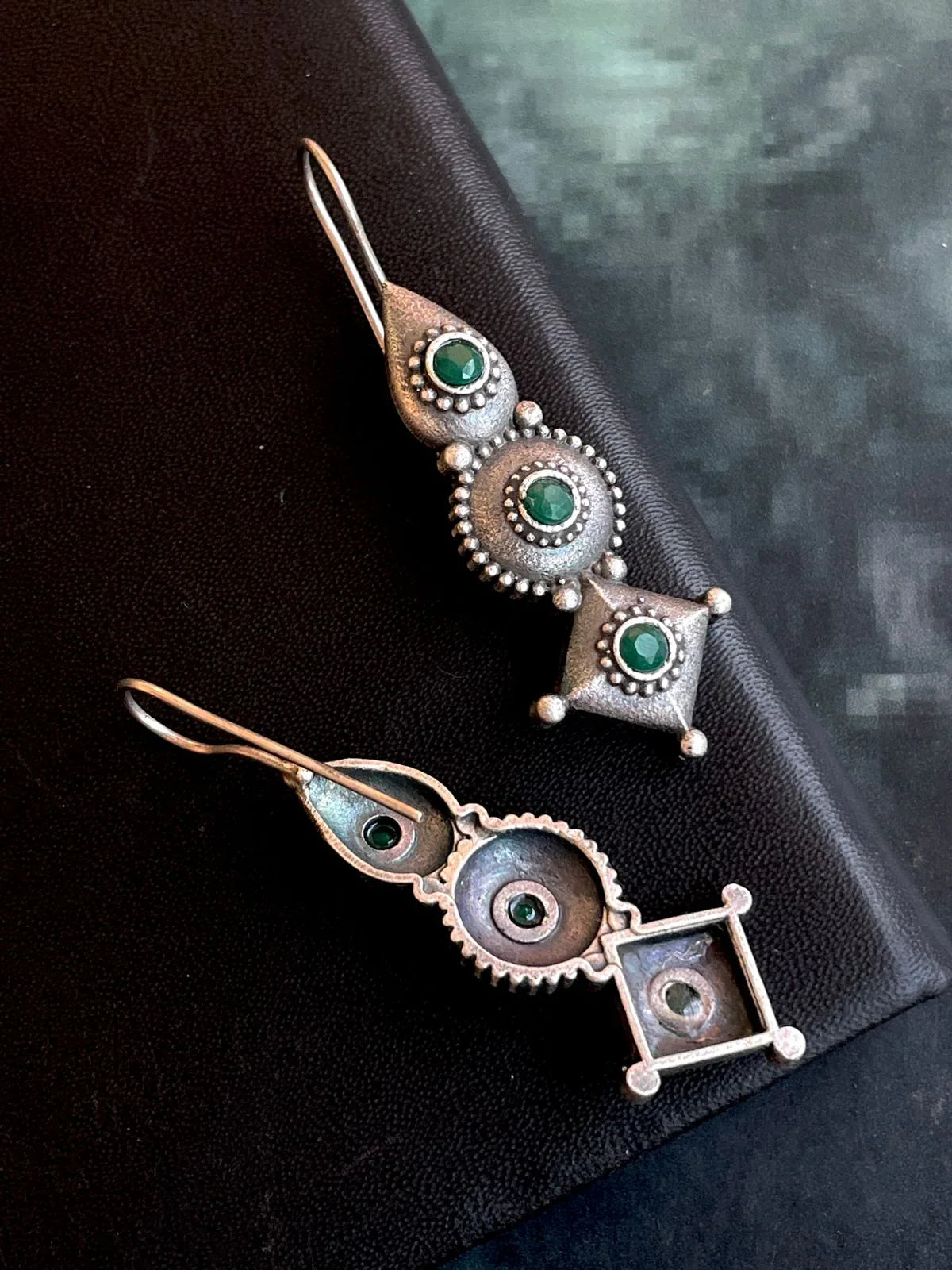 Oxidized Antique Look Earring