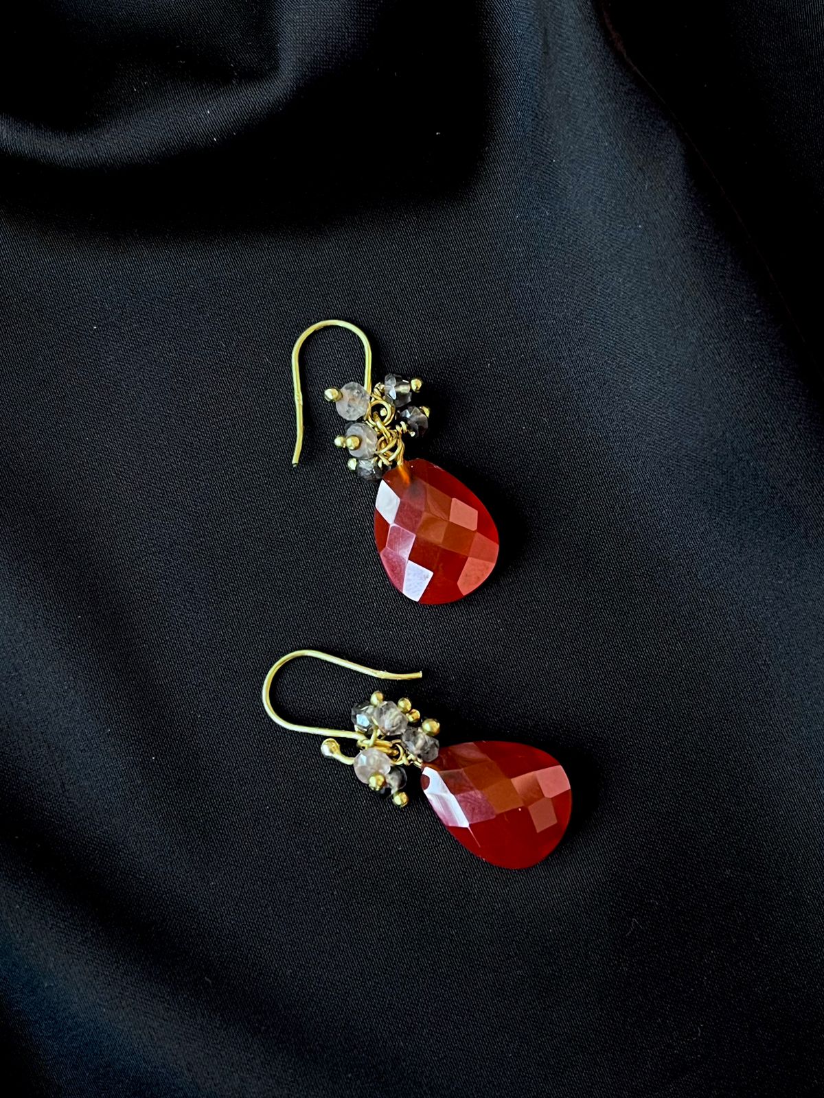 Onex Stone Gold Plated 92.5 Silver Earring