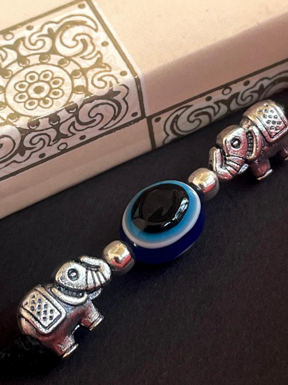 Evel Eye and a motif pair and one Crystal Beads Anklets