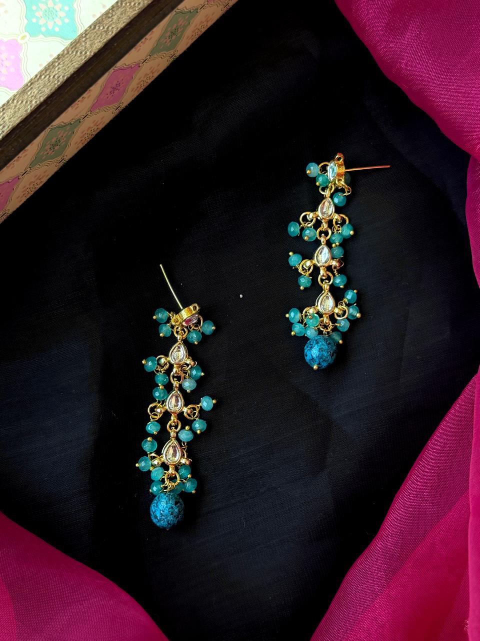 Kundan with Stone Beads Earring