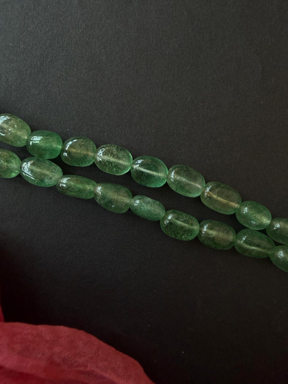 Strawberry Stone Beaded Double Layer Mala