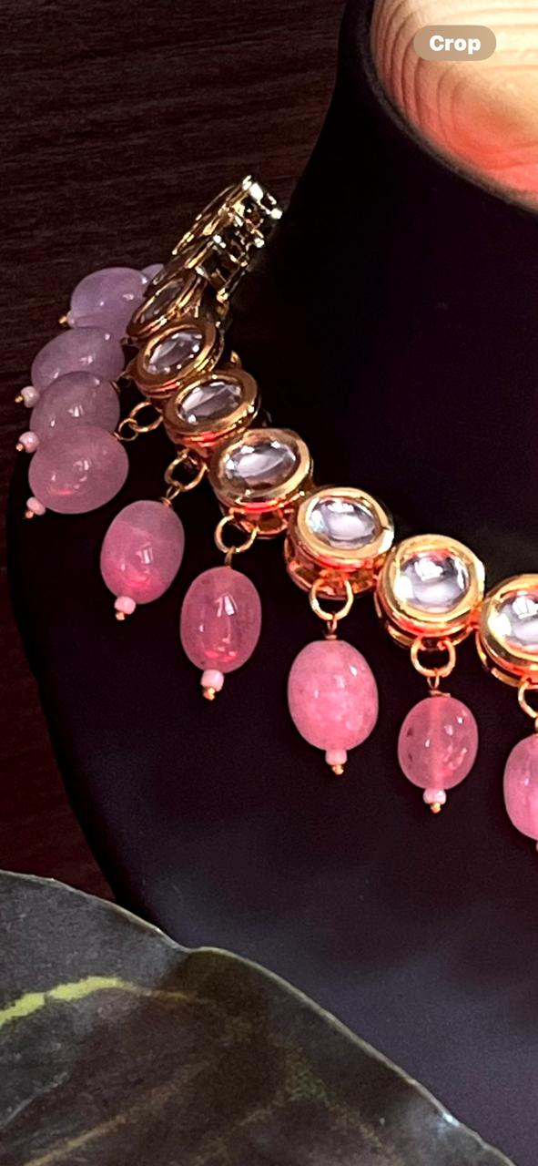 Kundan with Stone Pearl Necklace