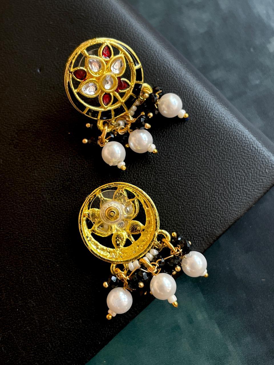 Meenakari Chandbali Partywear Earring