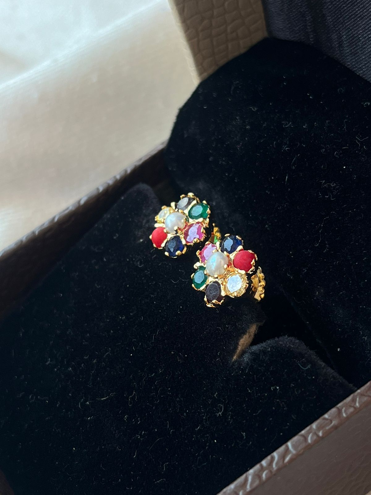 AD colourful Partywear Stud Earring