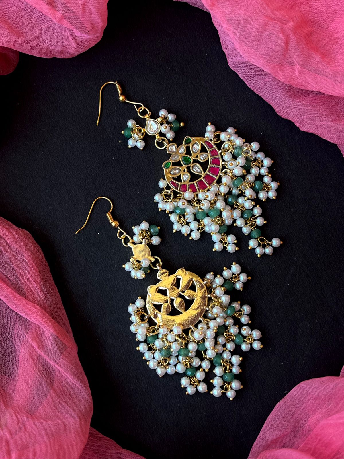 Pachi Kundan with Cheer Partywear Earring