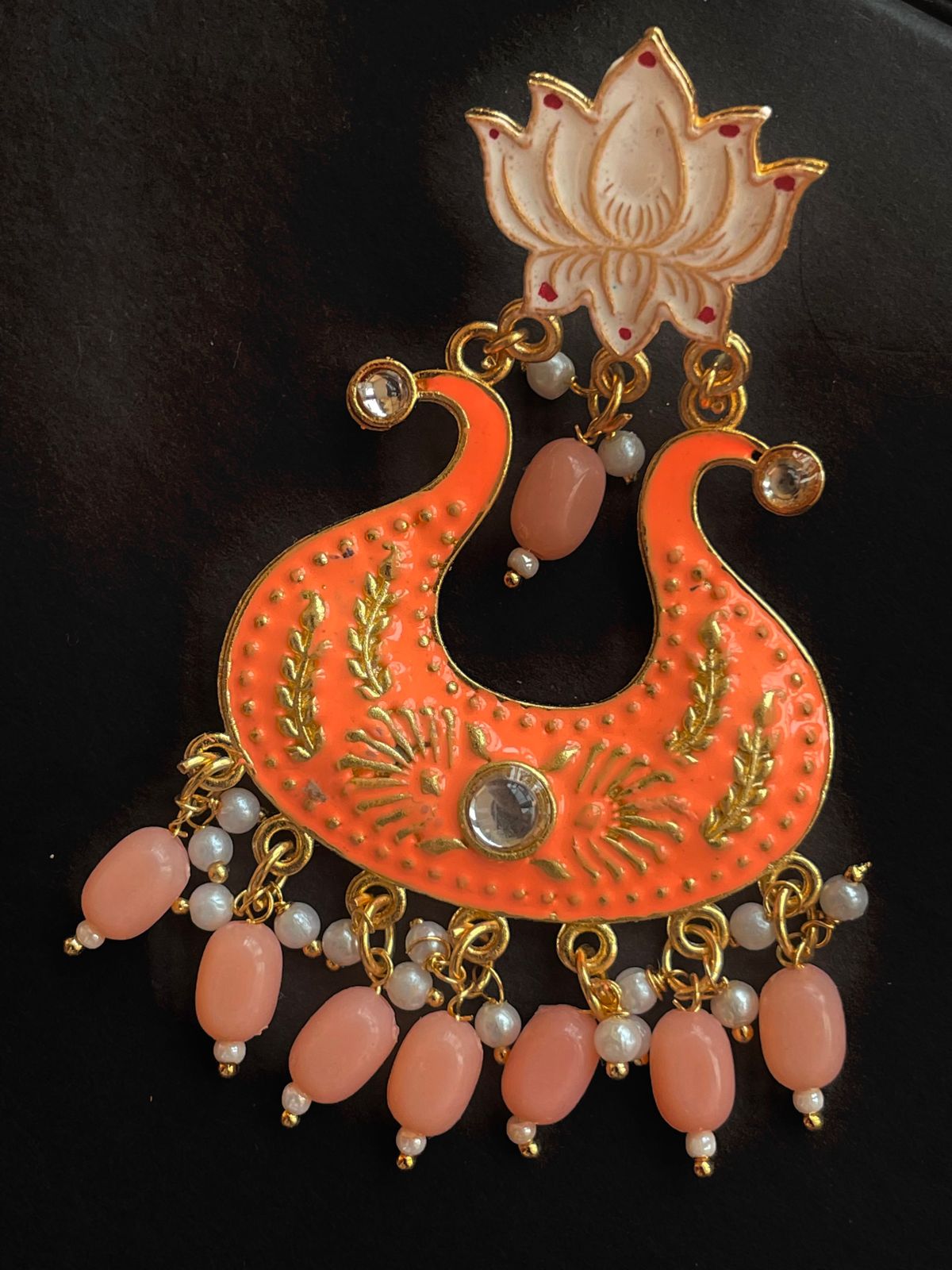 Meenakari Geometrical Partywear Earring