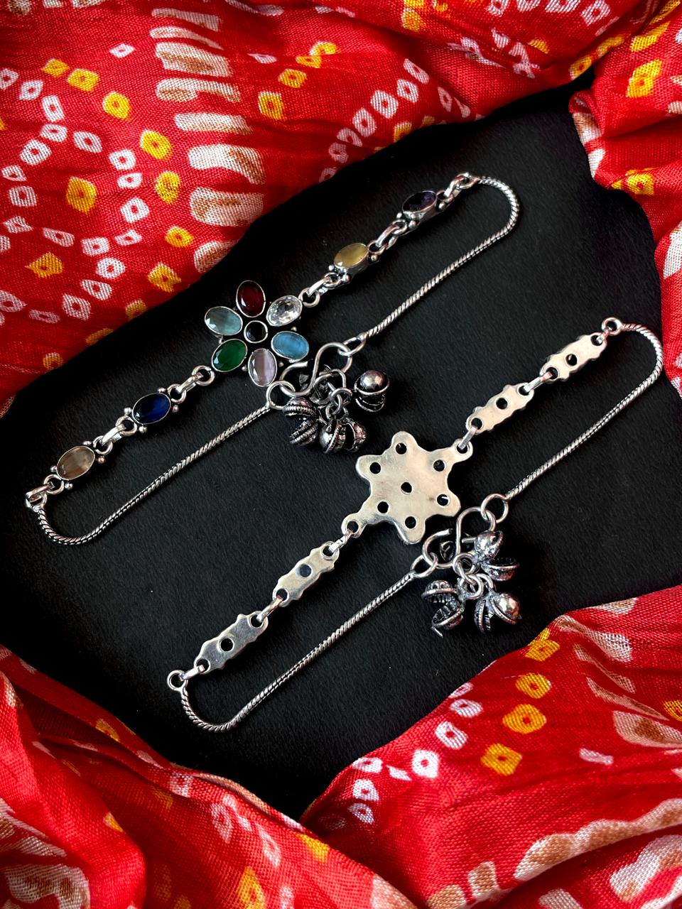 Monalisa Stone Silver Replica Anklet