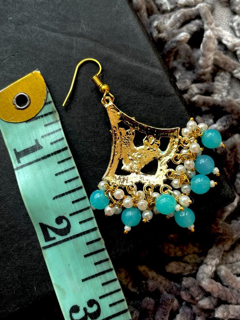 Meenakari Geometrical Earring