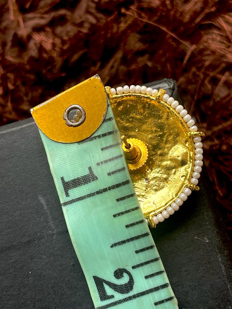 Meenakari Handmade Round Shape Stud Earring