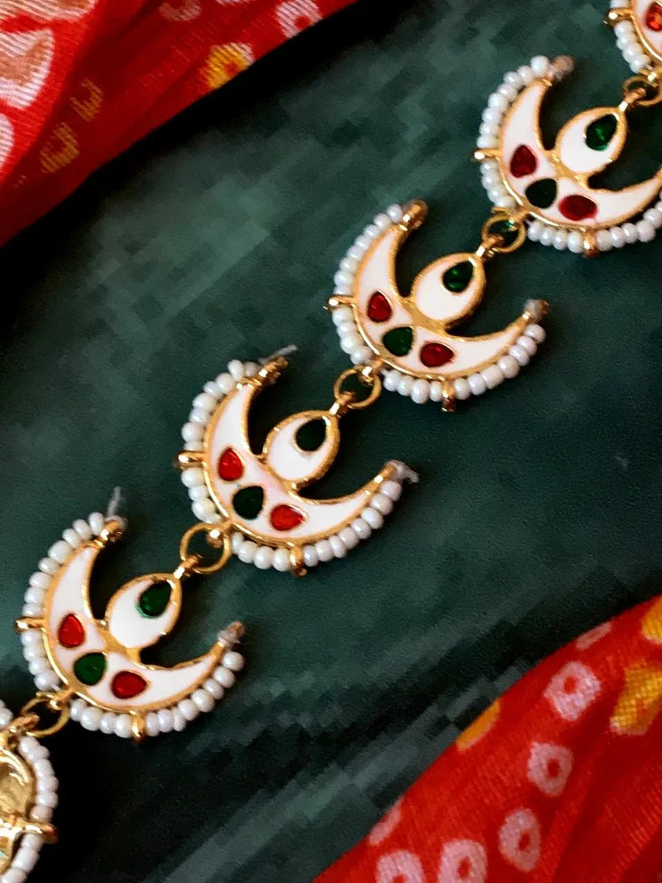 Chandbali Kundan Matha Patti