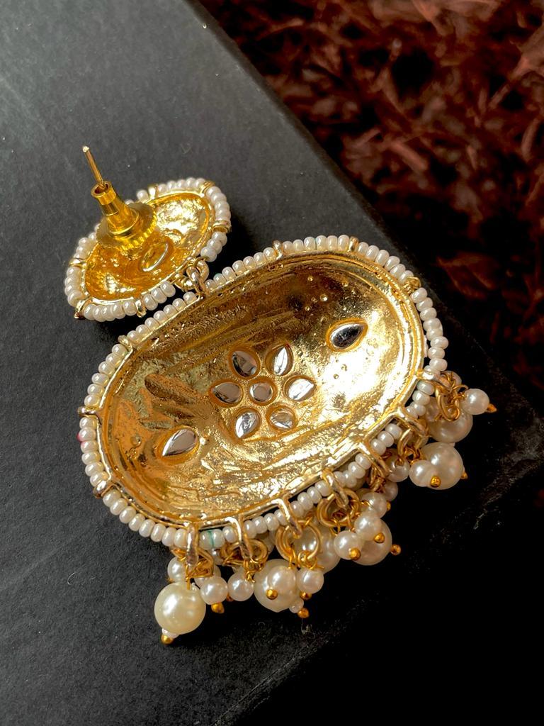 Meenakari Ethnic Stone Beads Earring