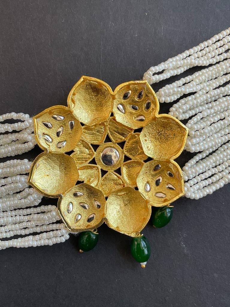 Meenakari Kundan Choker with Earring set