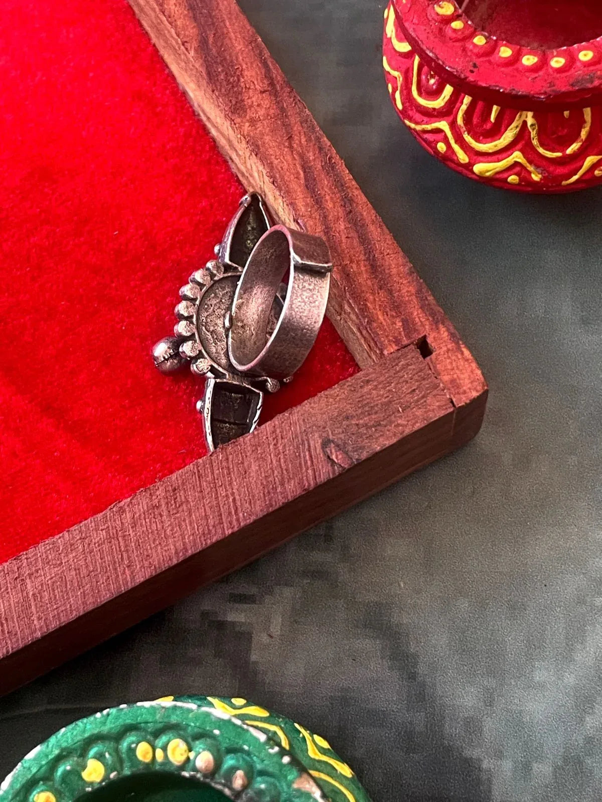 Oxidized Ghunghroo Ring