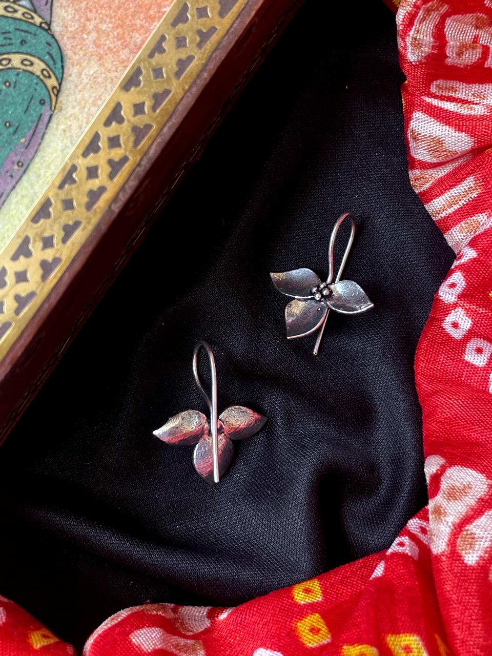 Silver Replica Floral Earring