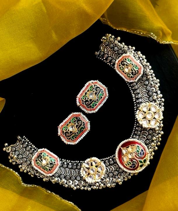 Fusion Adjustable Necklace and Earring set