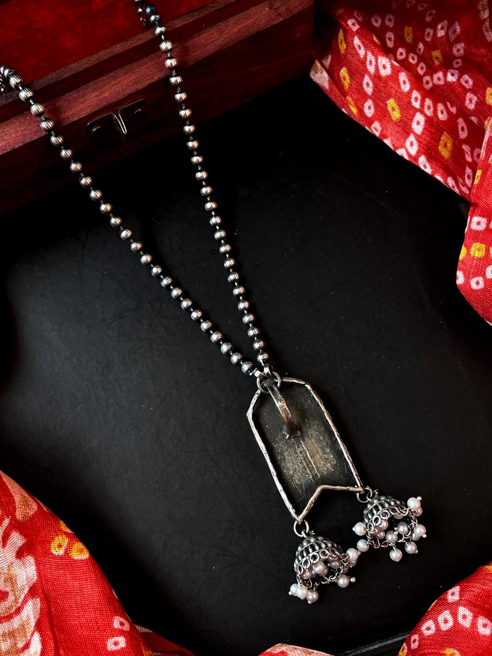 Oxidized Ethnic Necklace