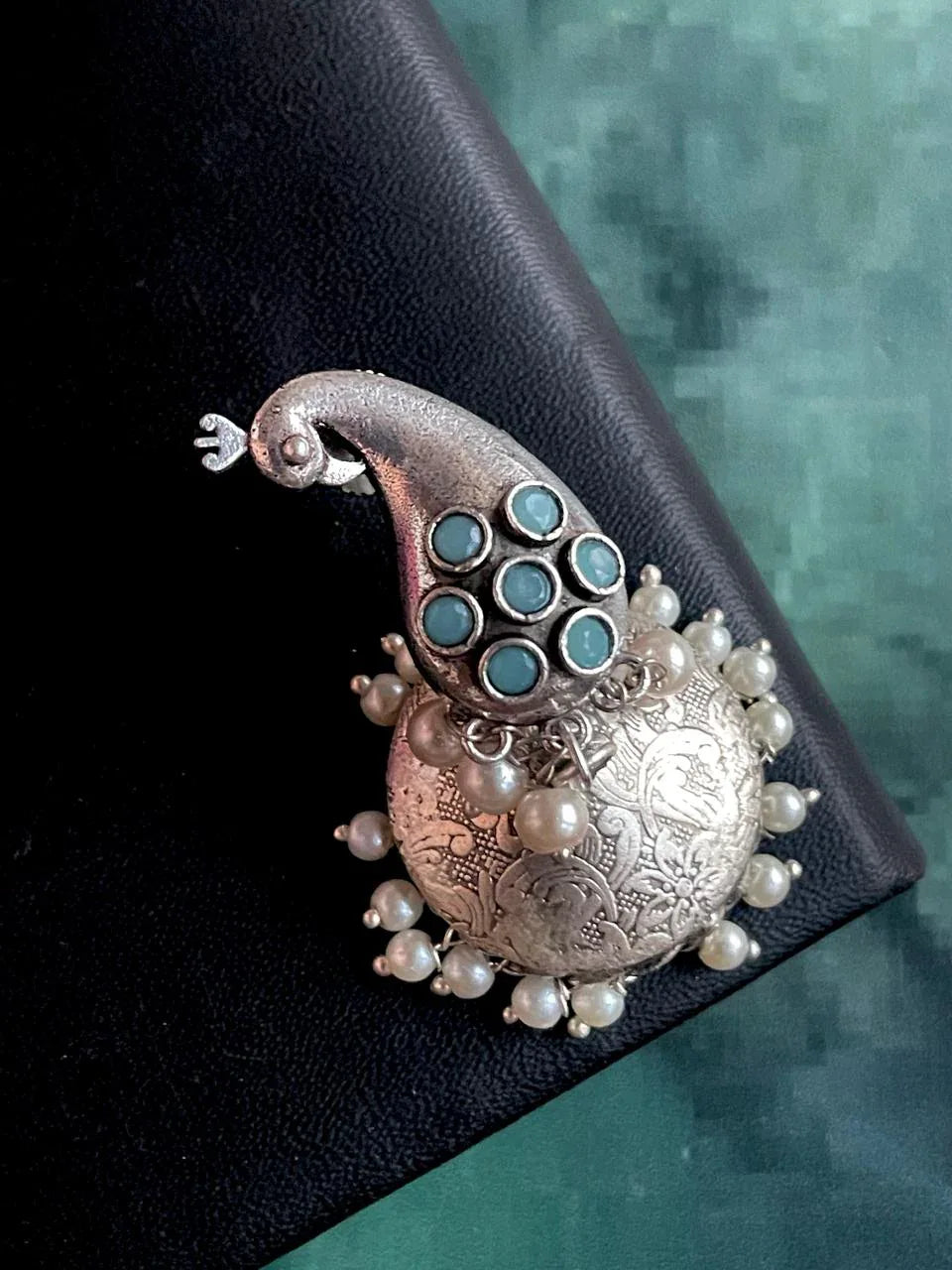 Peacock Shape Jhumki Earring