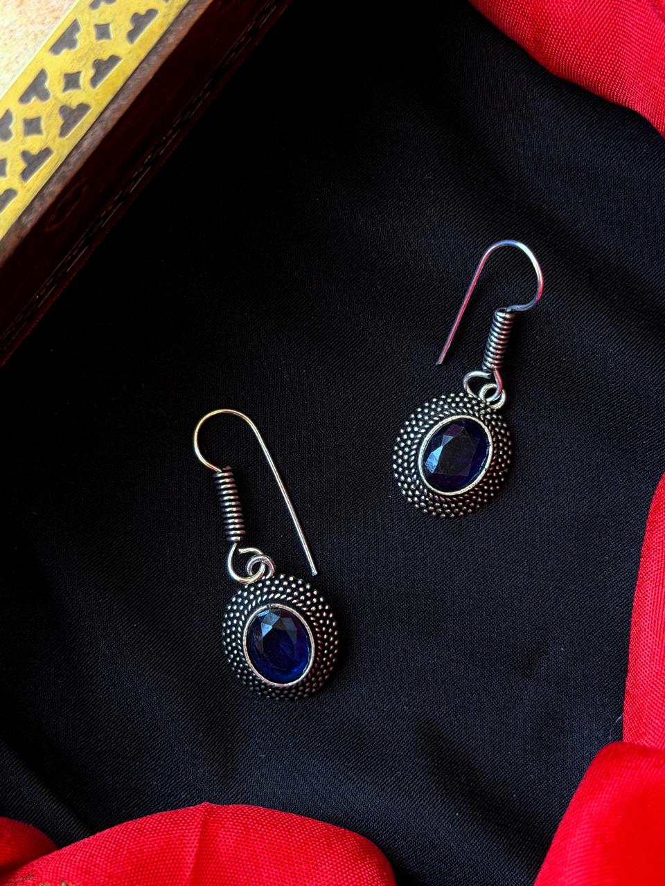 Monalisa Stone Oxidized Earring