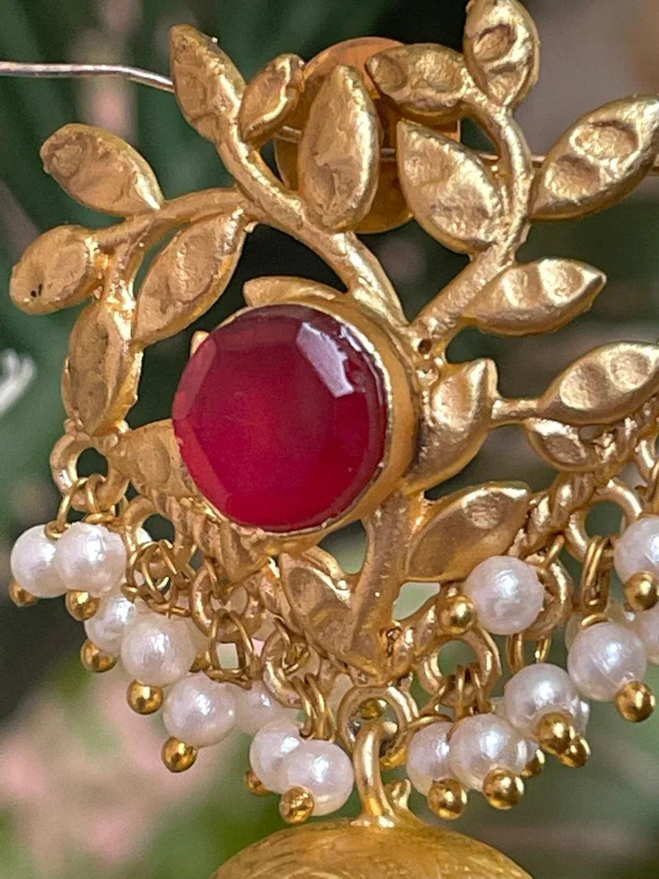 Gift Box OF Golden Jhumki and Flower Top Earring