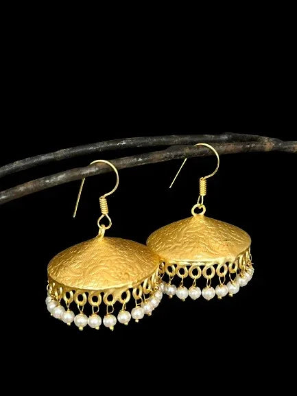 Golden Big Size Jhumki Earring