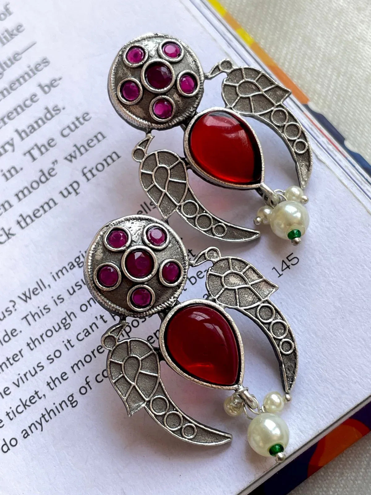 Monalisa Stone Silver Replica Trendy Stud Earring