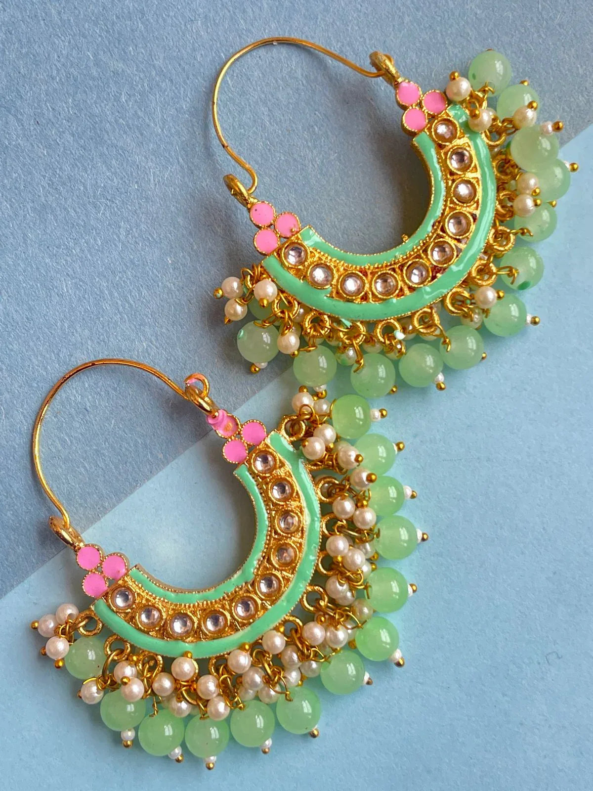Meenakari Chandbali Earring