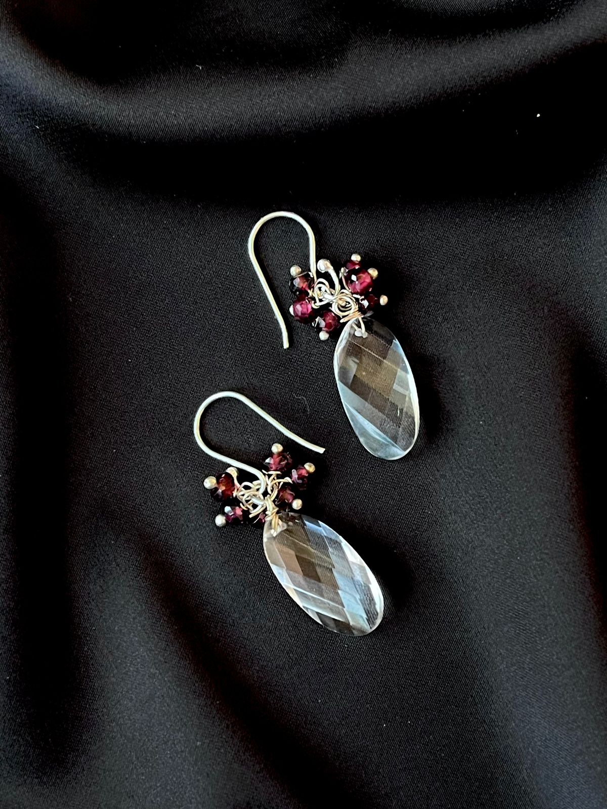Crystal Stone 92.5 Silver Earring