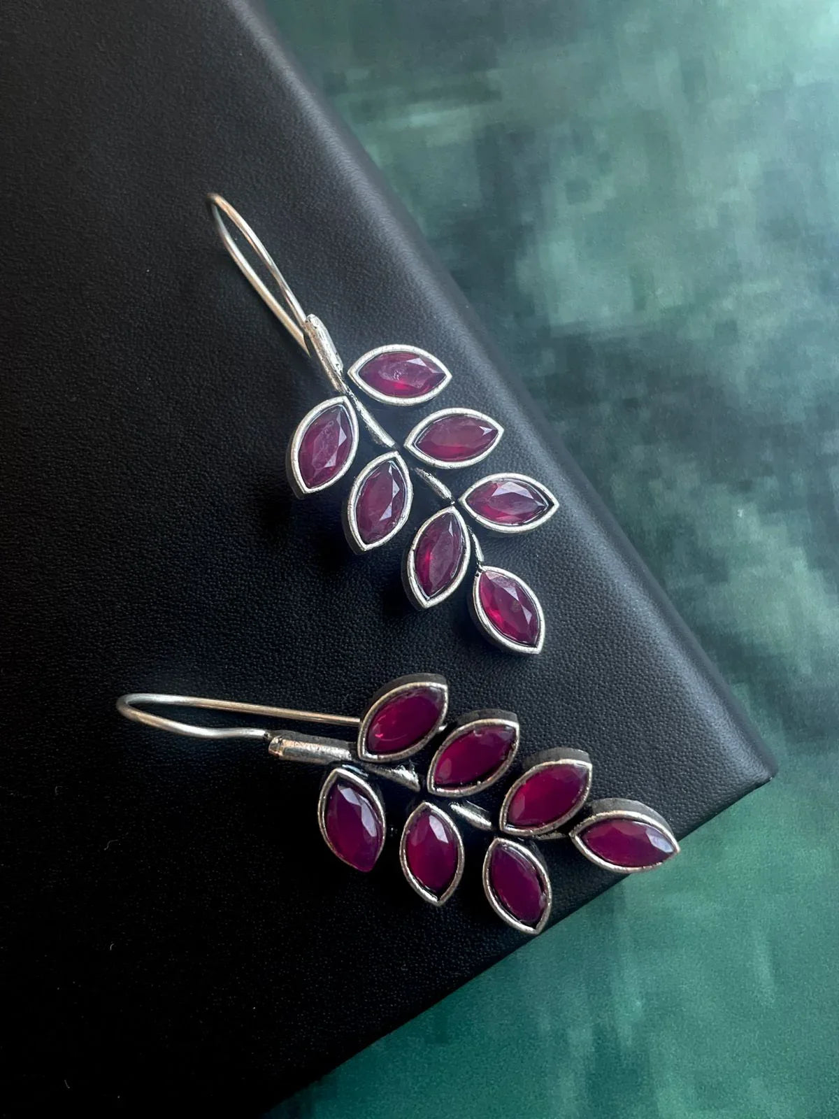 Leaf Shape Oxidized Trendy Earring