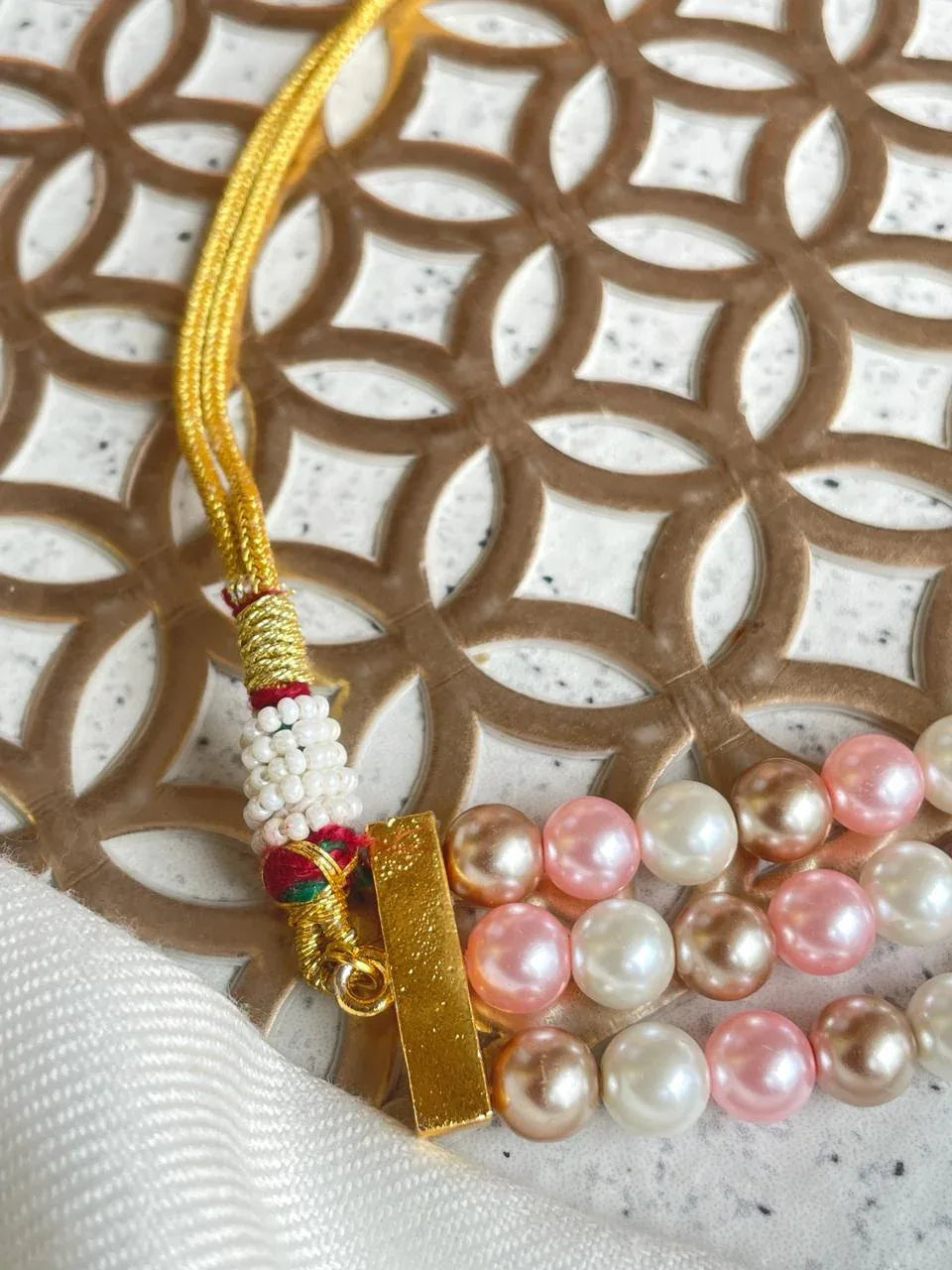 Shell Pearl Mala Choker with Earring set