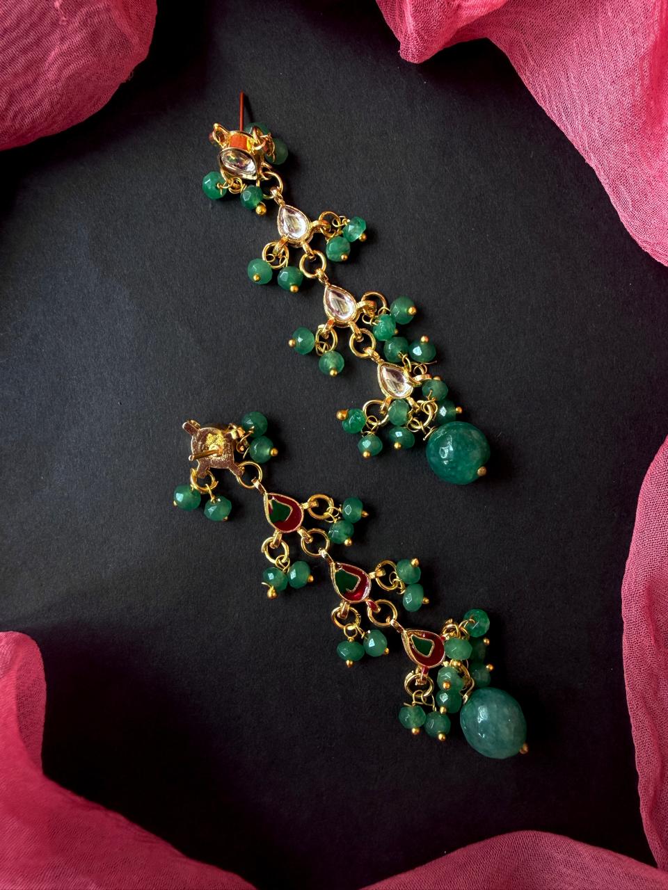 Kundan with Stone Beads Earring