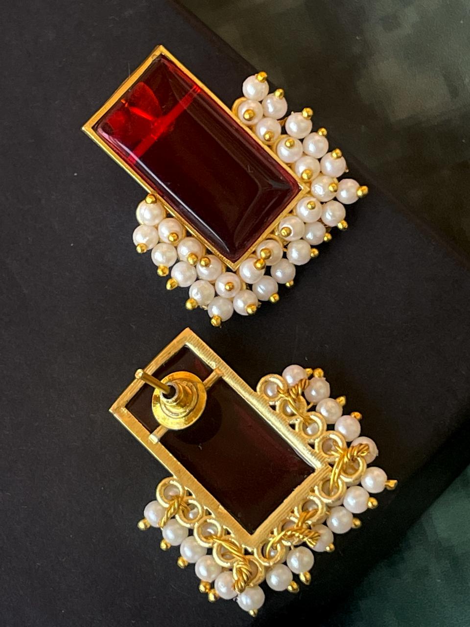 Monalisa Stone Beaded Stud Earring