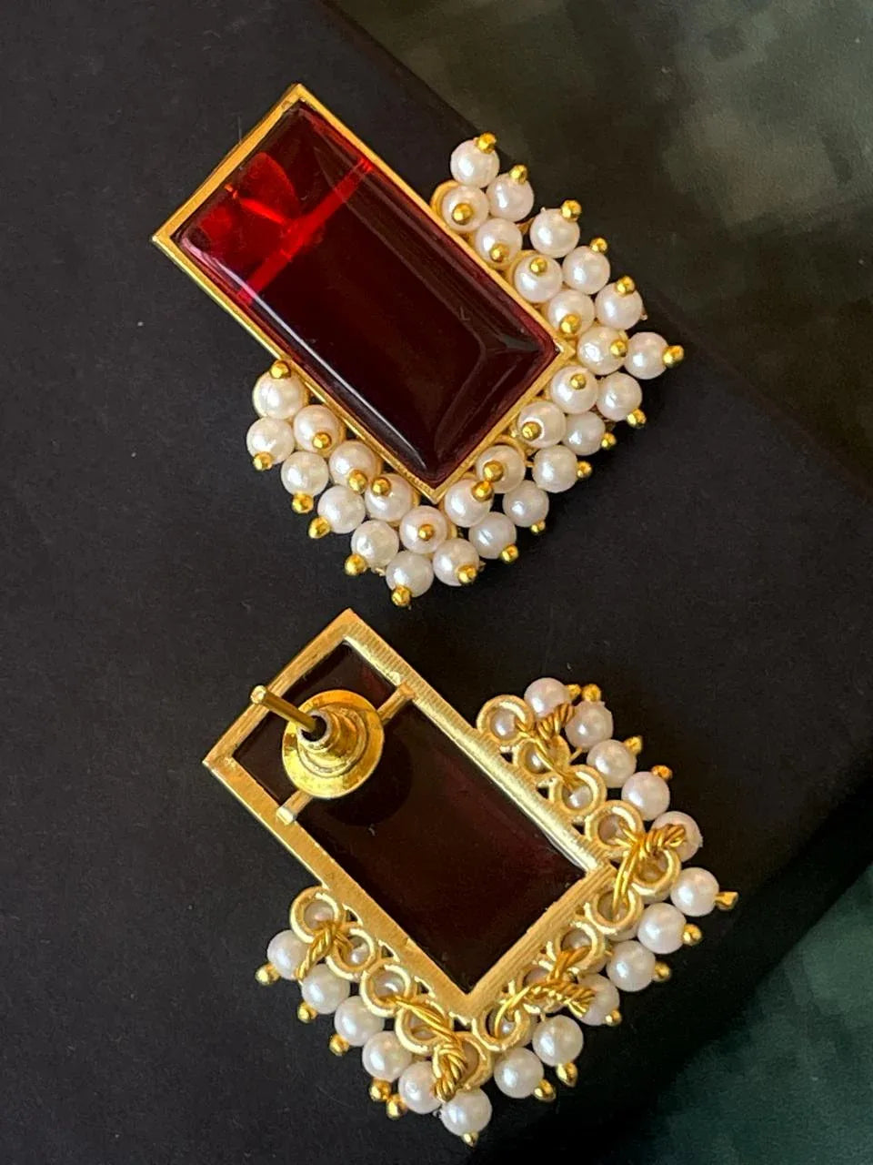 Monalisa Stone Beaded Stud Earring