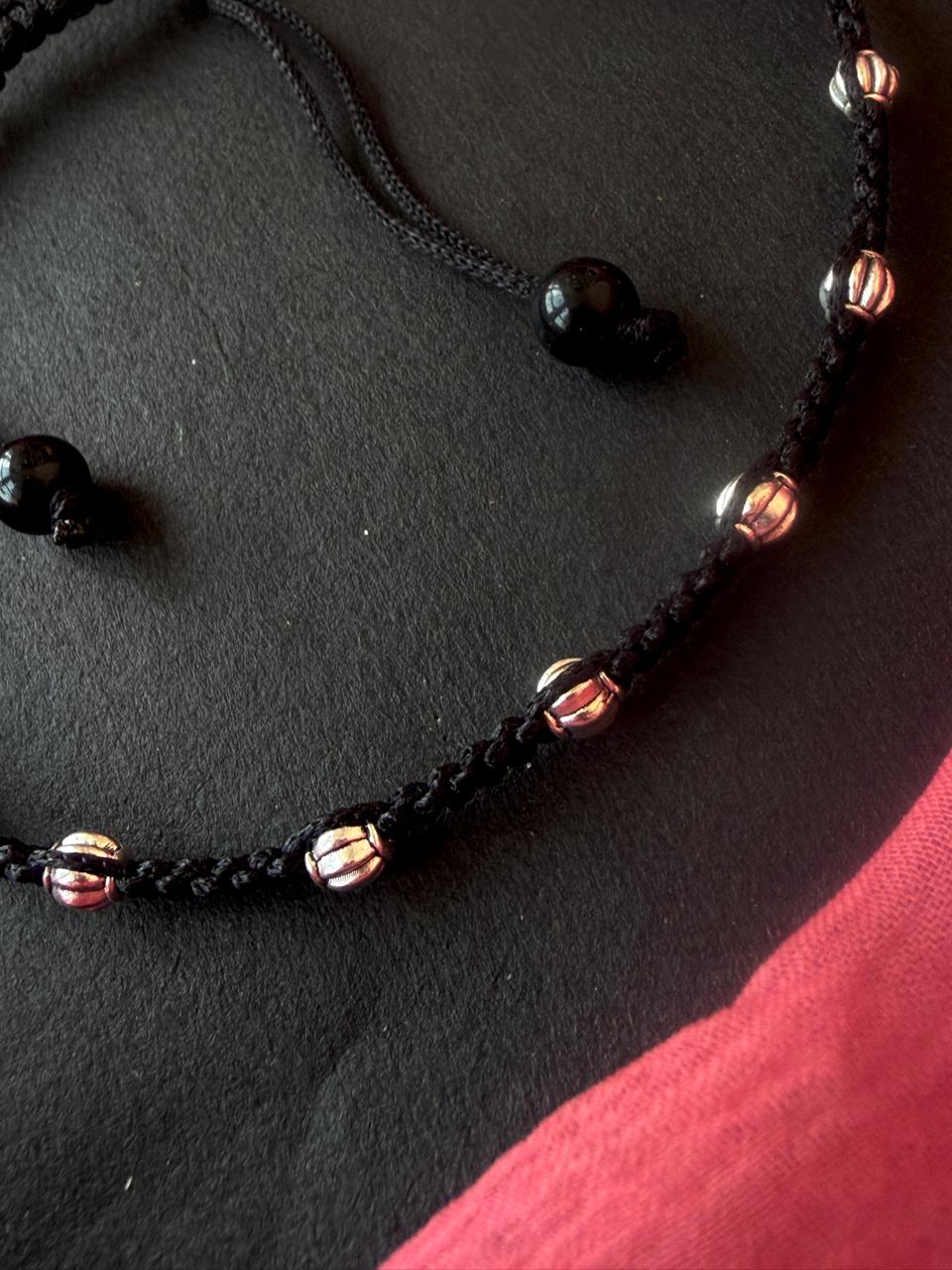 Silver Replica Motif Tread Anklet