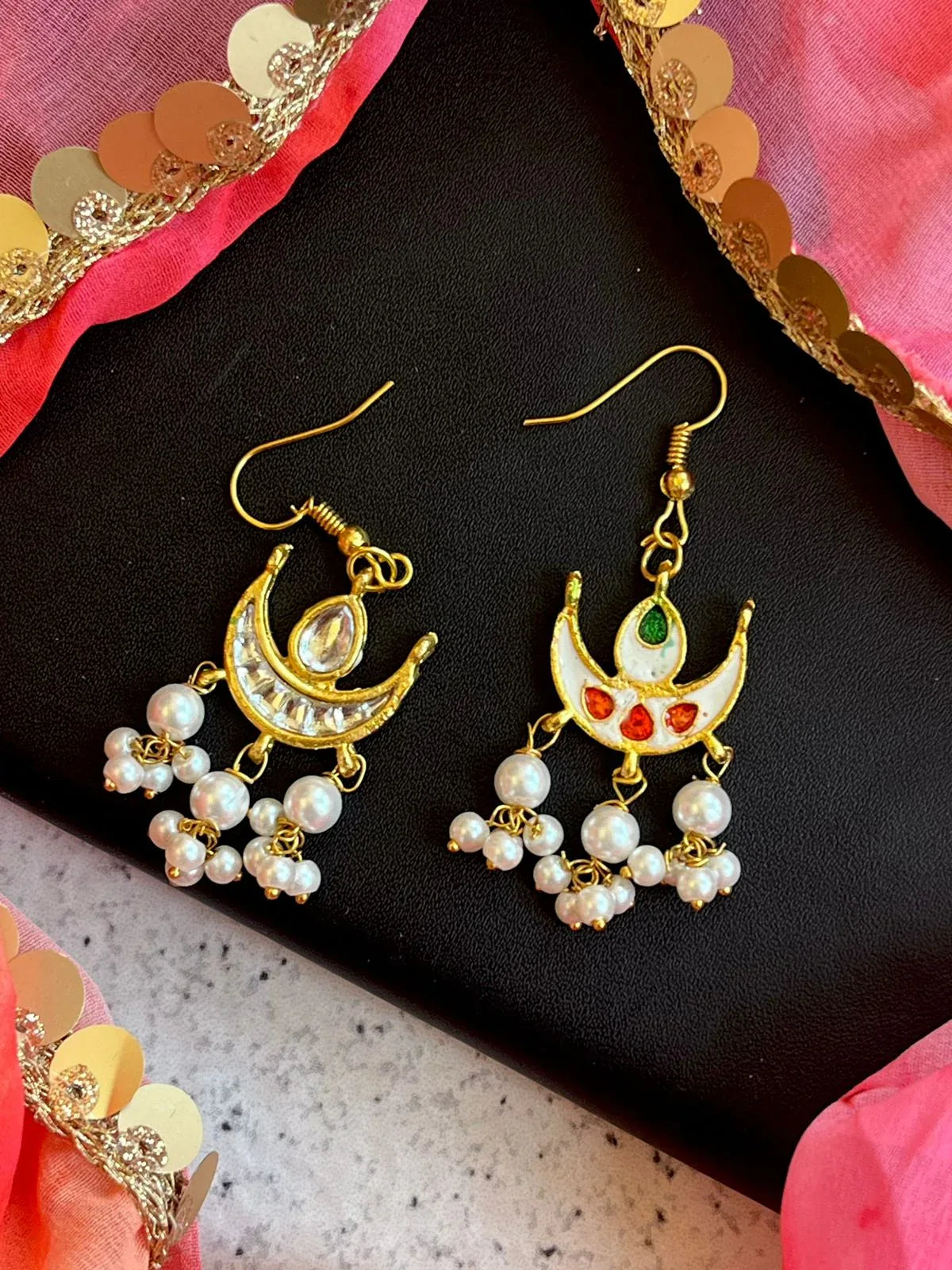Kundan with Cheer Earring