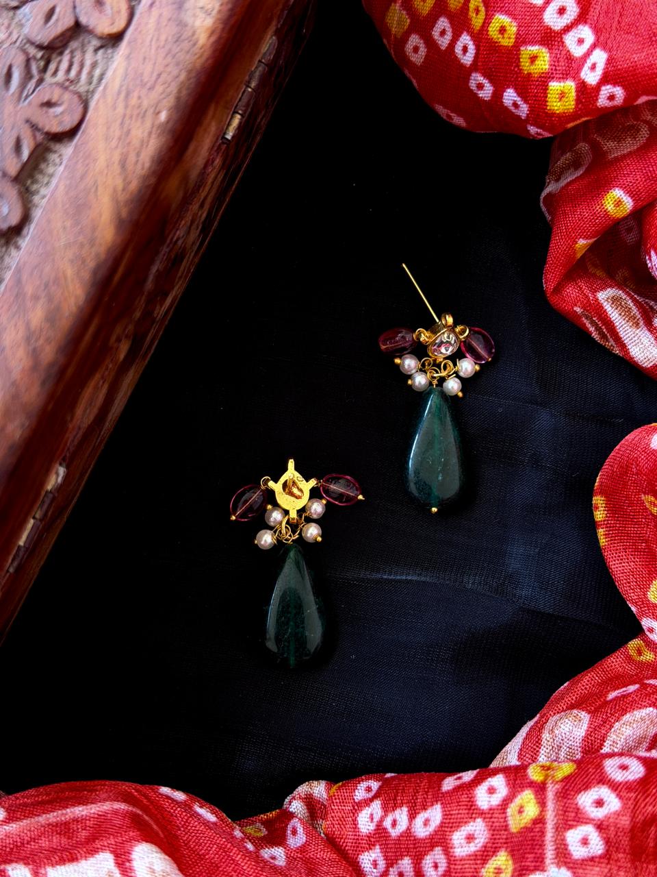 Stone Beaded Kundan earring