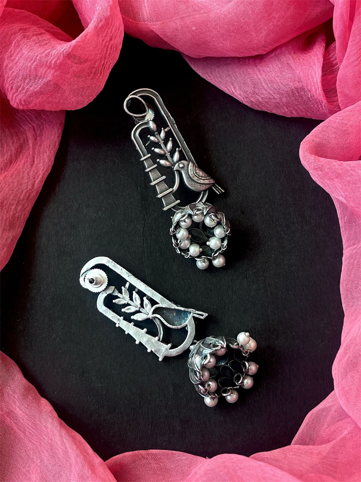 Oxidized Ethnic Jhumki Earring