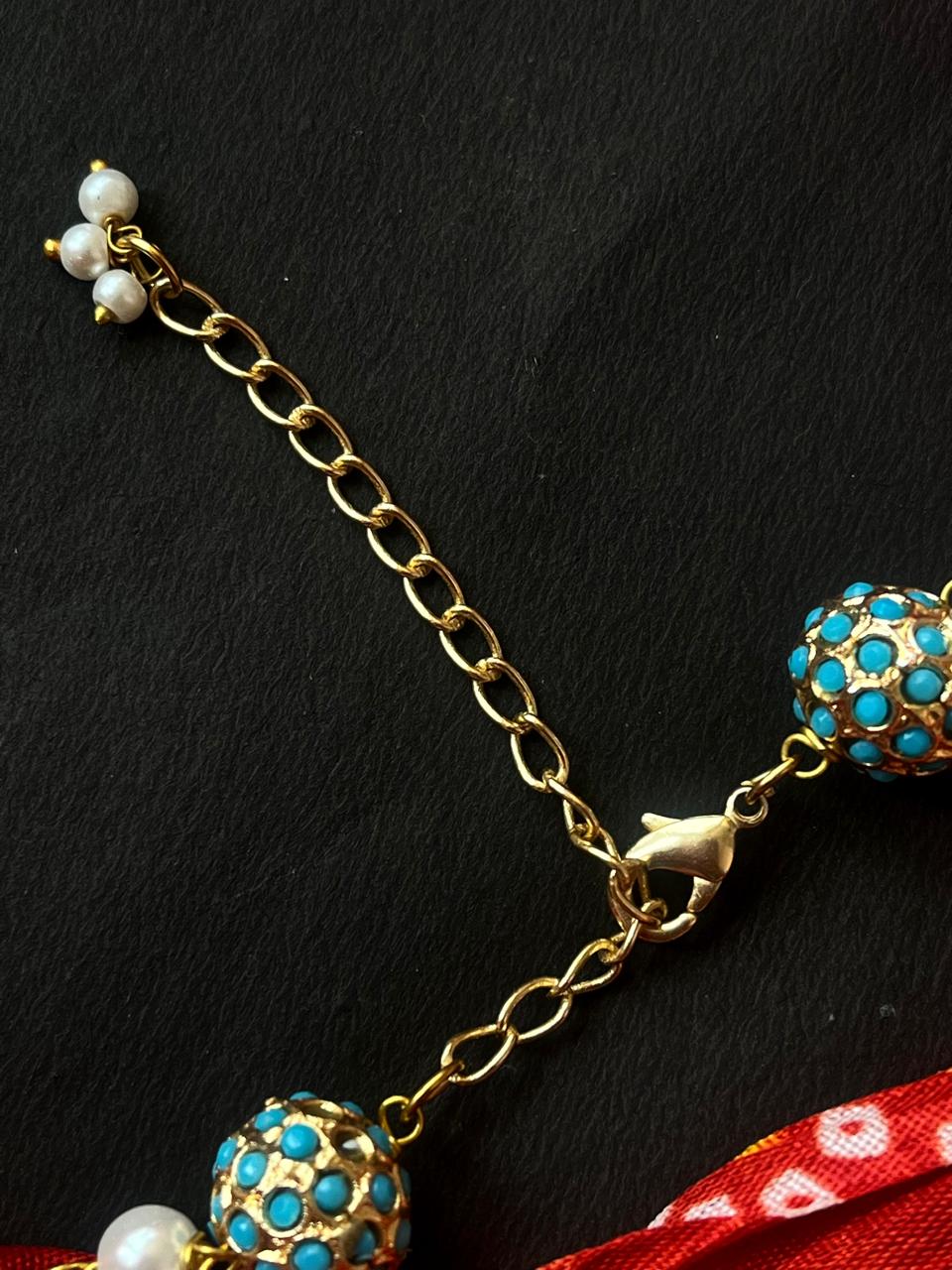 Trendy Ball Golden Necklace