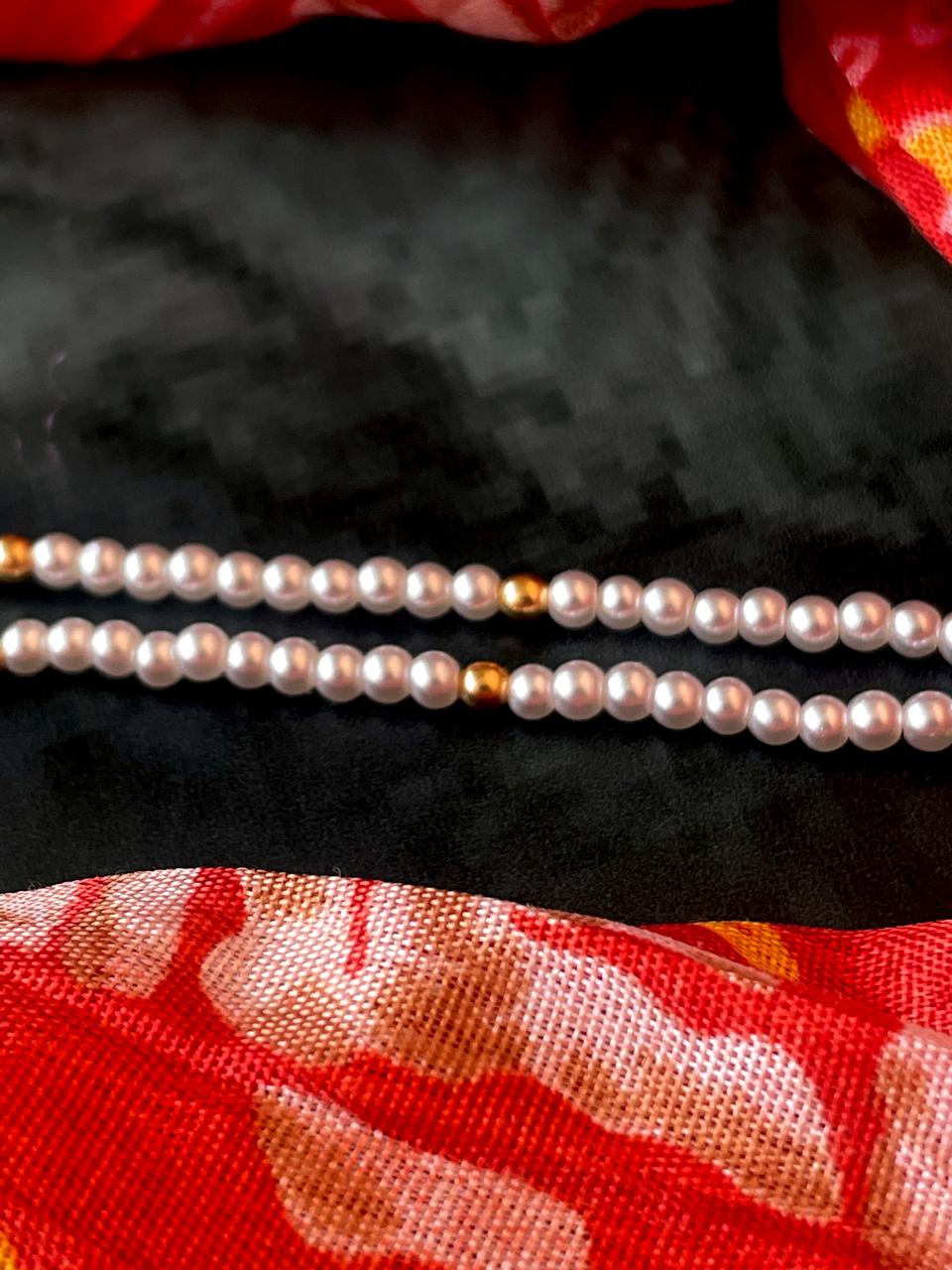 Kundan Pendant Mala Necklace with Kundan Earring set